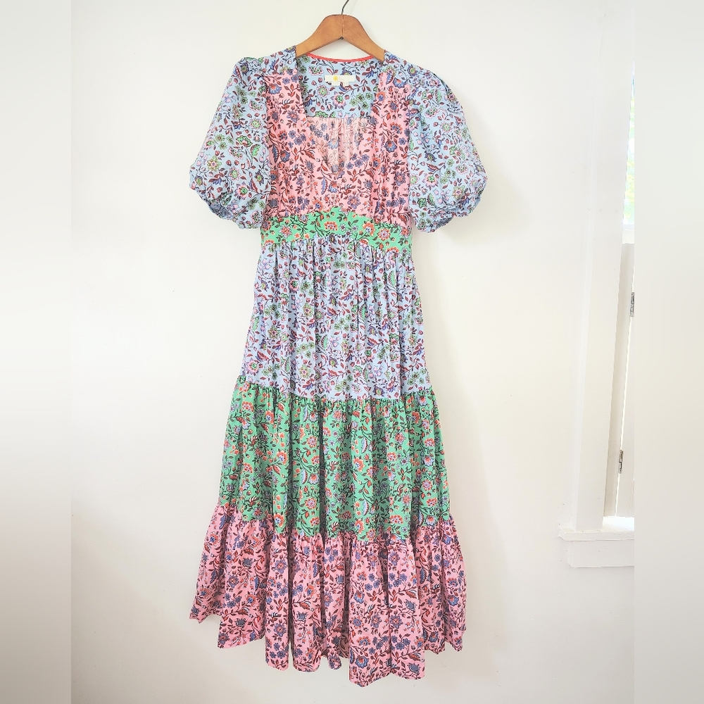 Boden Multicolor Floral Midi Dress